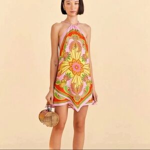FARM Rio Beach Scarf Mini Dress